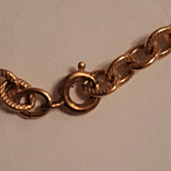 Pink Shell Necklace Gold 23" Chain - Picture 7 of 9